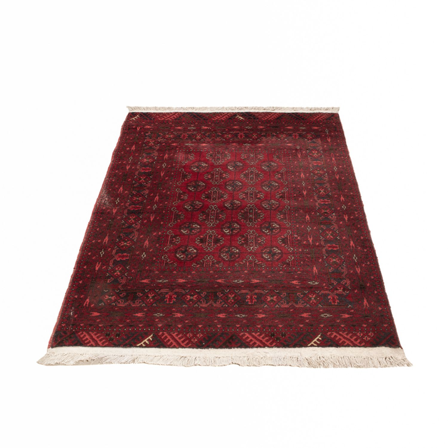 Afghaans tapijt - 118 x 57 cm - donkerrood