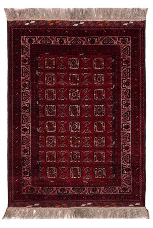 Afgański dywan - Bukhara - 140 x 102 cm - ciemna czerwień