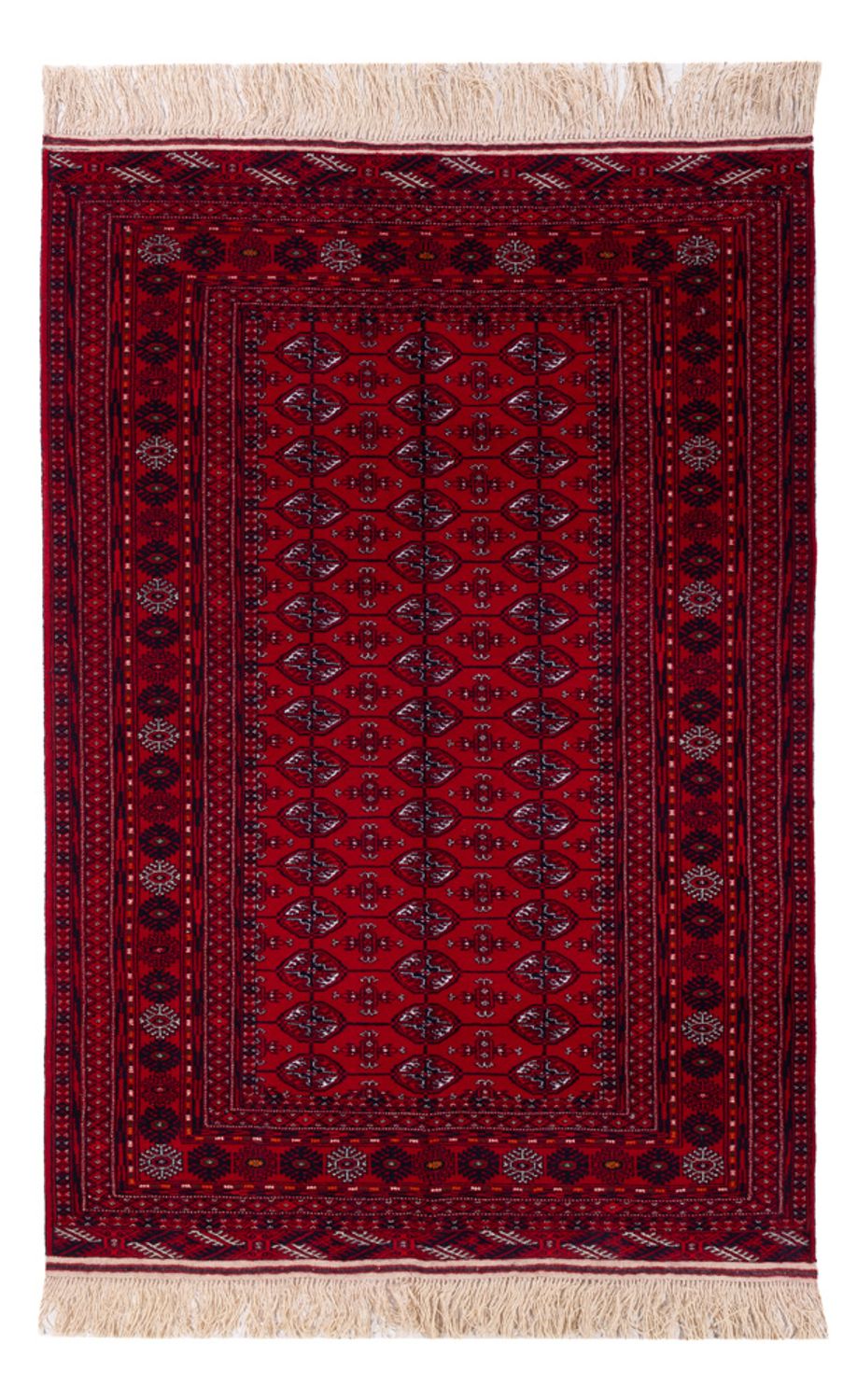 Afghan Rug - Bukhara - 194 x 133 cm - dark red