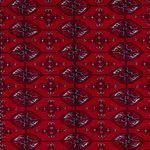 Afghan Rug - Bukhara - 194 x 133 cm - dark red