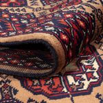 Afghan Rug - 195 x 148 cm - dark beige