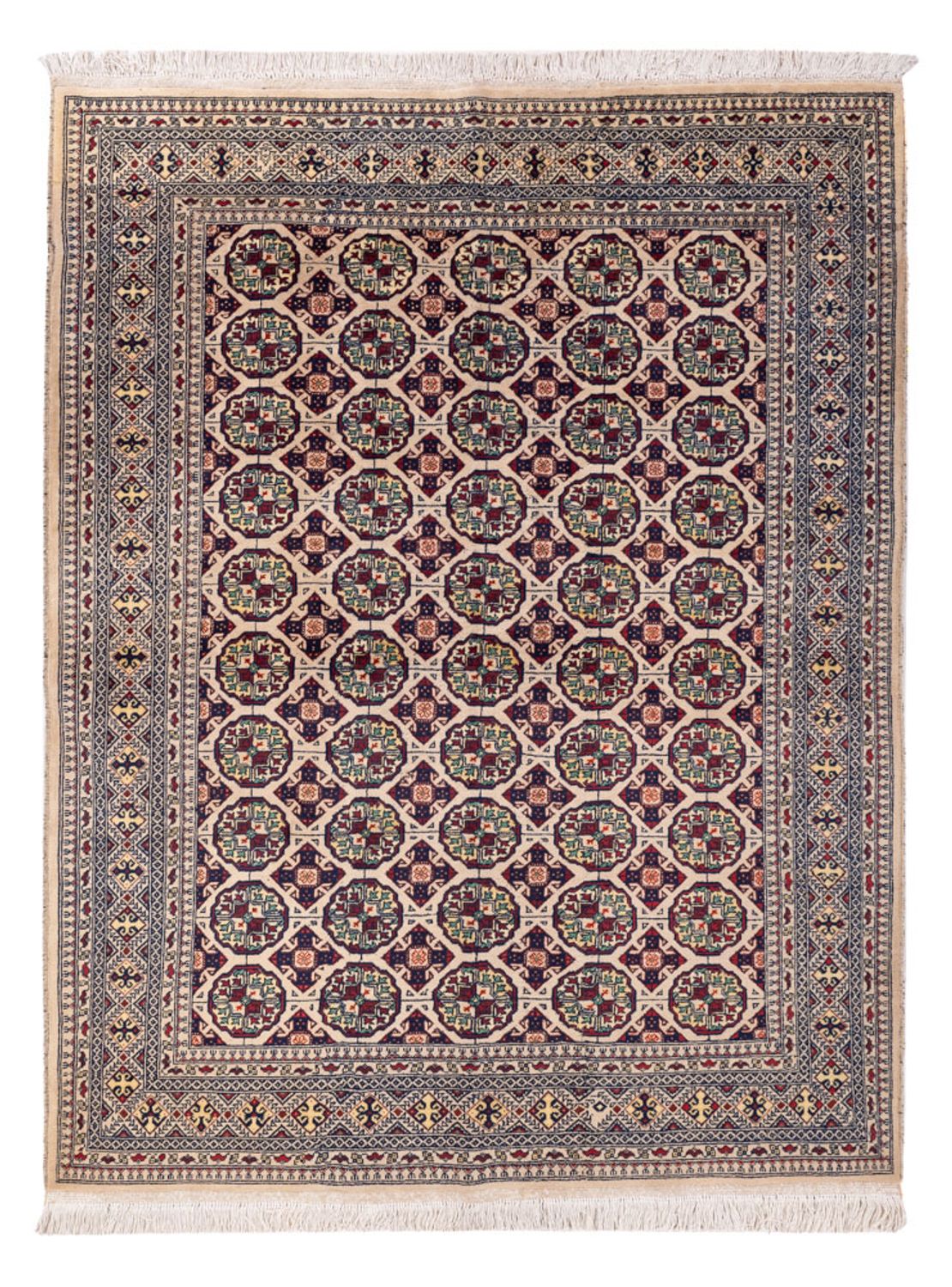 Afghan Rug - 194 x 151 cm - light grey