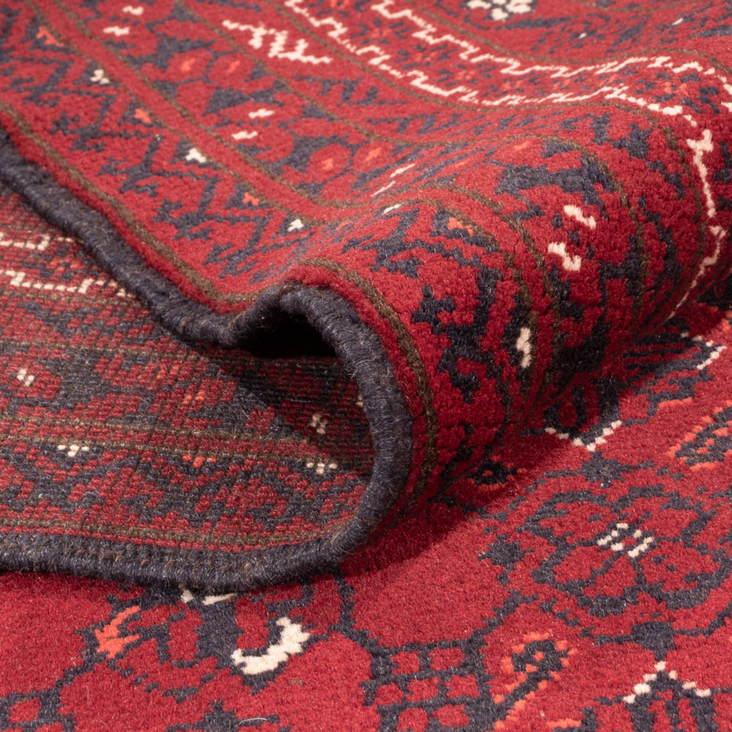 Afghan Rug - Bukhara - 281 x 193 cm - red
