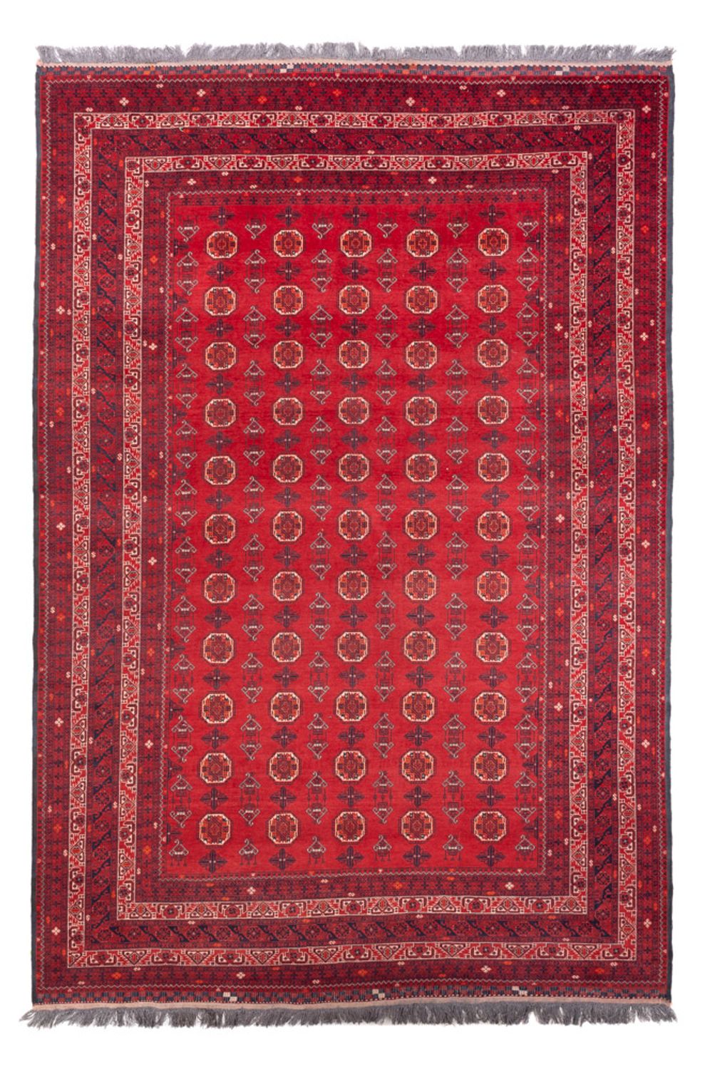 Afghánský koberec - Buchara - 278 x 191 cm - červená