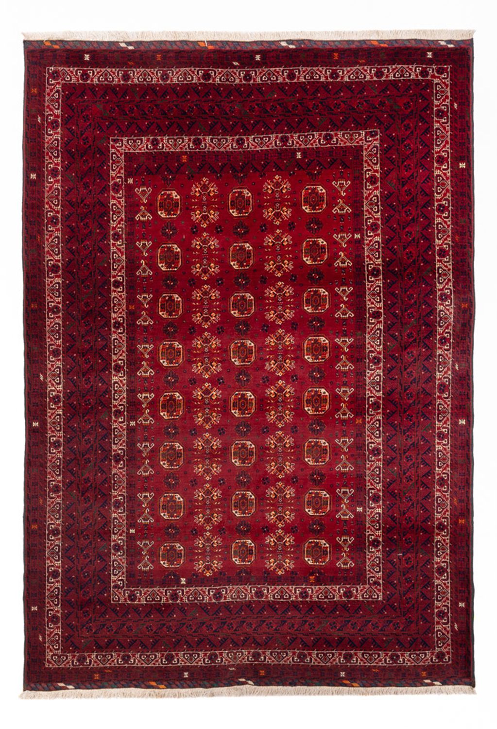 Afghánský koberec - Buchara - 284 x 194 cm - červená