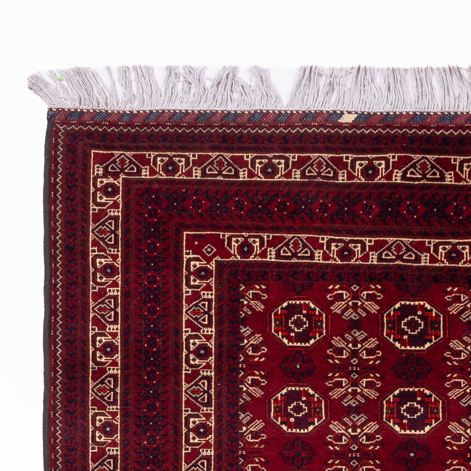 Afghánský koberec - Buchara - 280 x 188 cm - tmavě červená