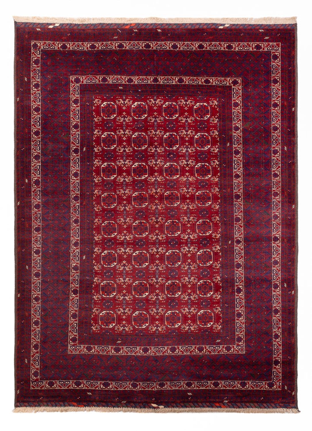 Afghan Rug - Bukhara - 283 x 198 cm - dark grey