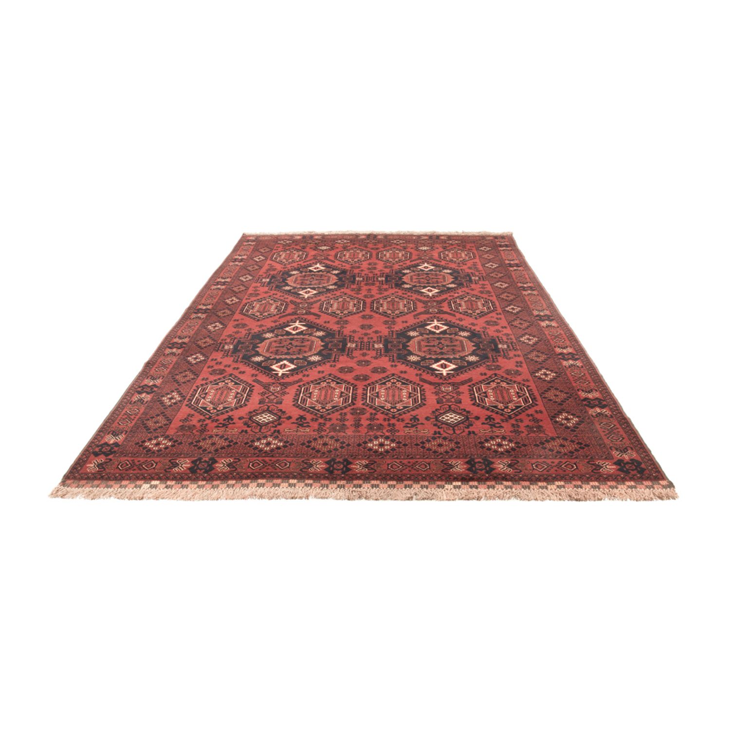 Afghan Rug - 303 x 200 cm - red