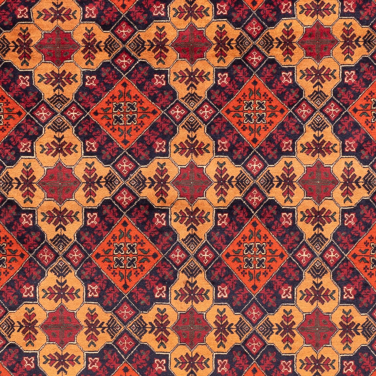 Afghan Rug - 284 x 199 cm - dark beige