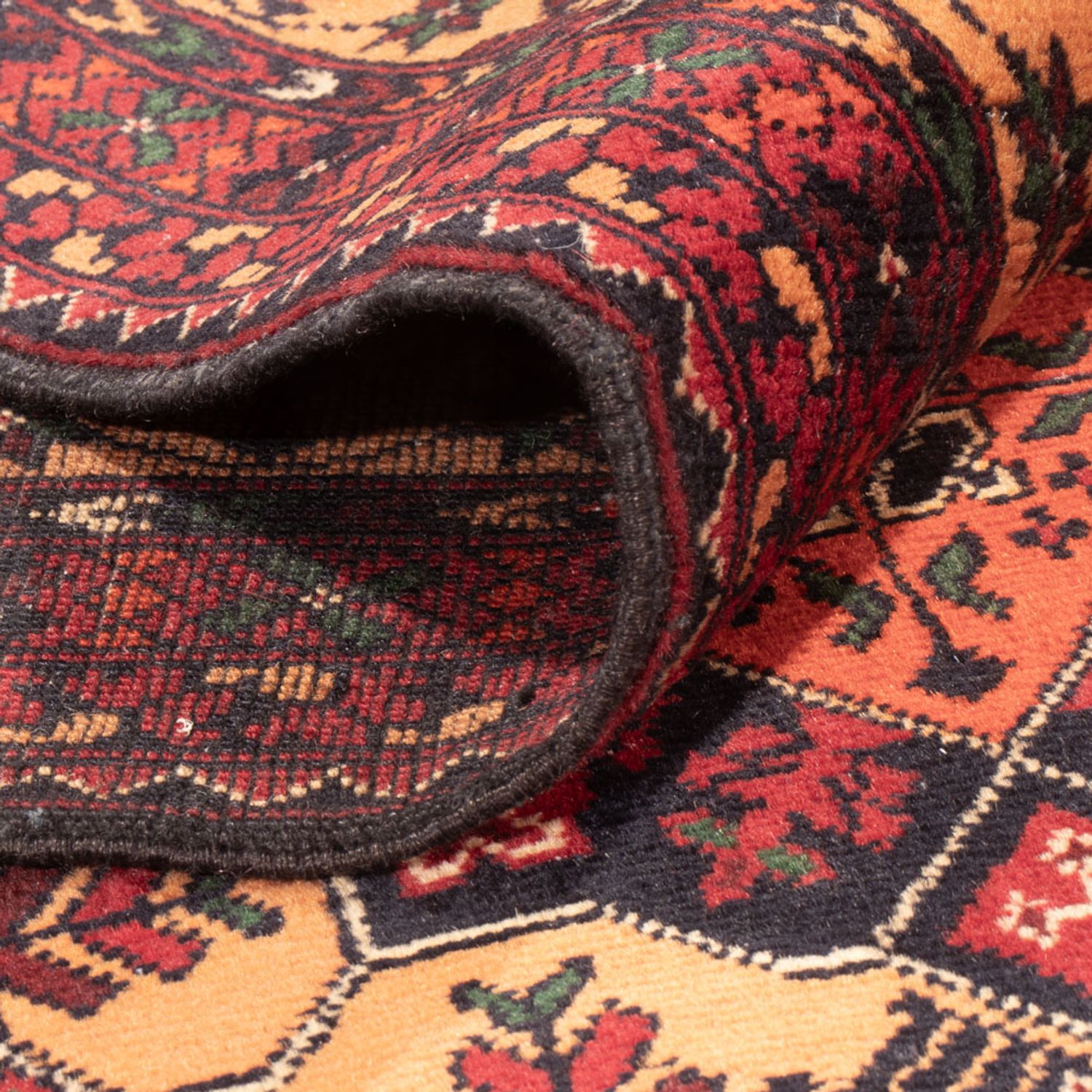 Afghan Rug - 284 x 199 cm - dark beige