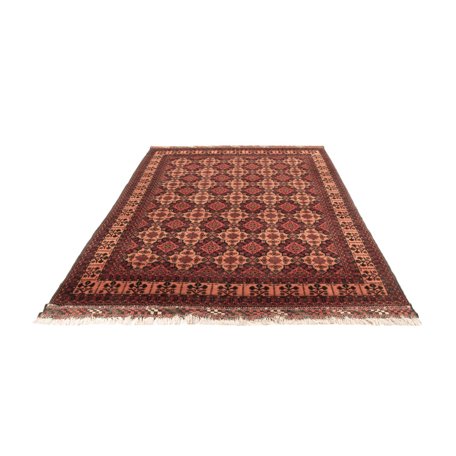 Afghan Rug - 284 x 199 cm - dark beige