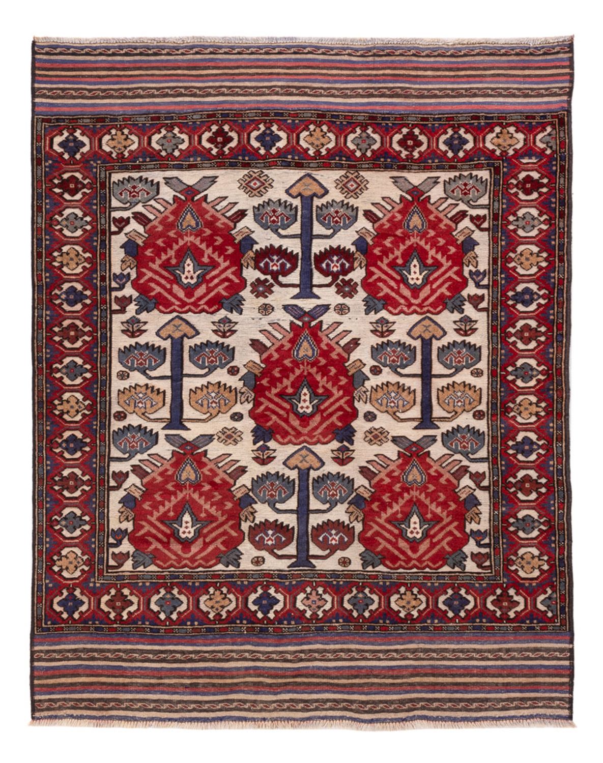 Afghánský koberec - 165 x 125 cm - vícebarevné
