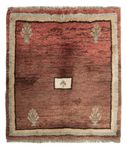Gabbeh-teppe - persisk square  - 100 x 93 cm - flerfarget