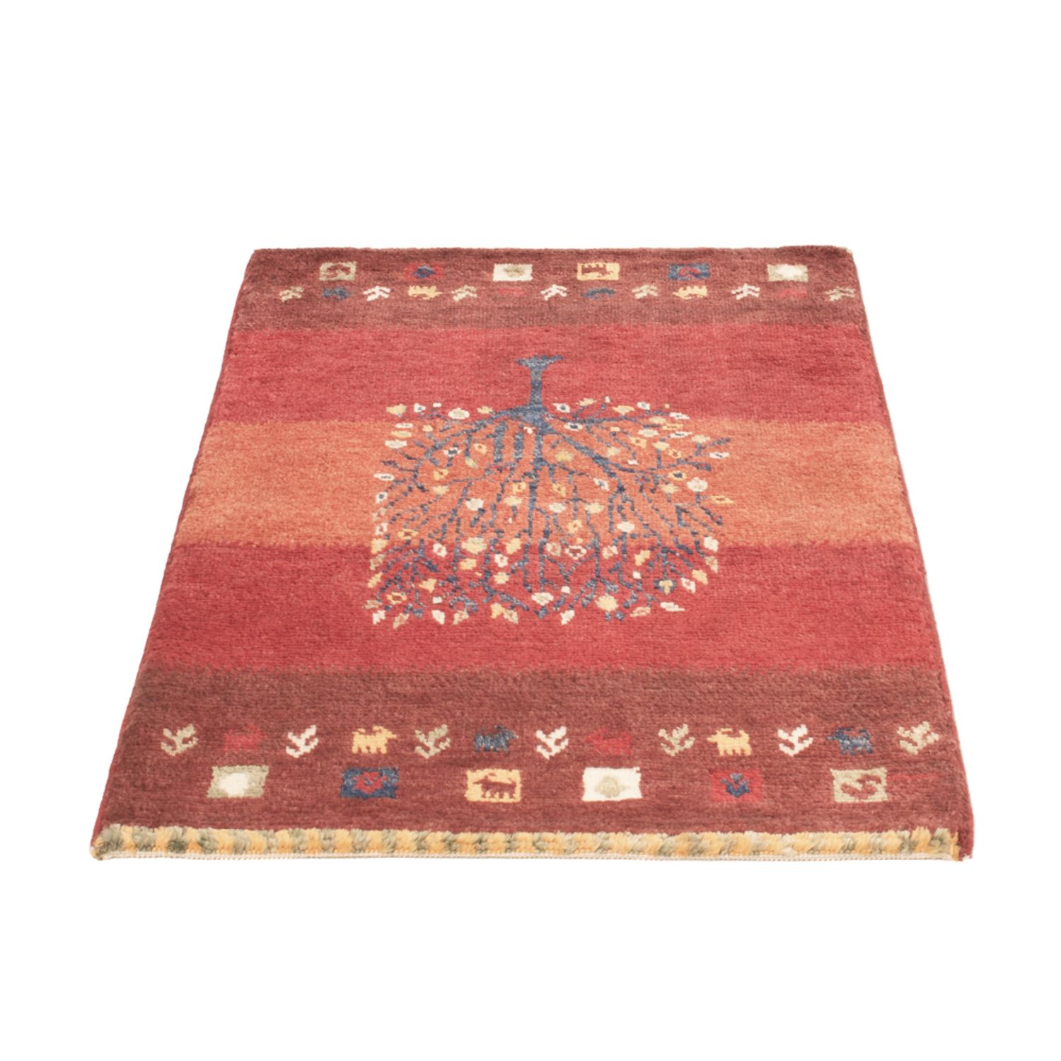 Dywan Gabbeh - Loribaft Perski - 90 x 60 cm - wielokolorowy