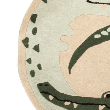 Tapete de criança ronda  - 92 x 92 cm - multicolorido