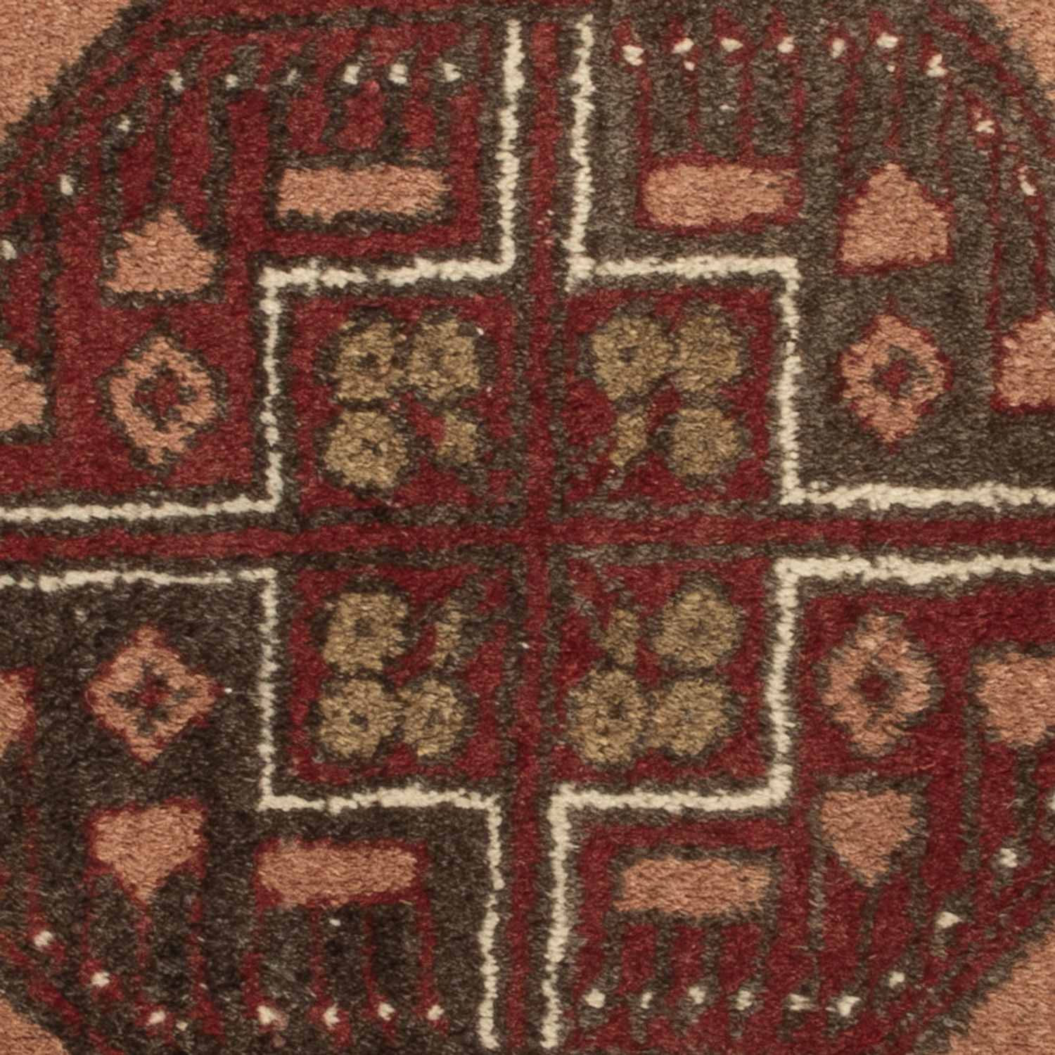 Dywan orientalny okrągły  - 67 x 67 cm - wielokolorowy