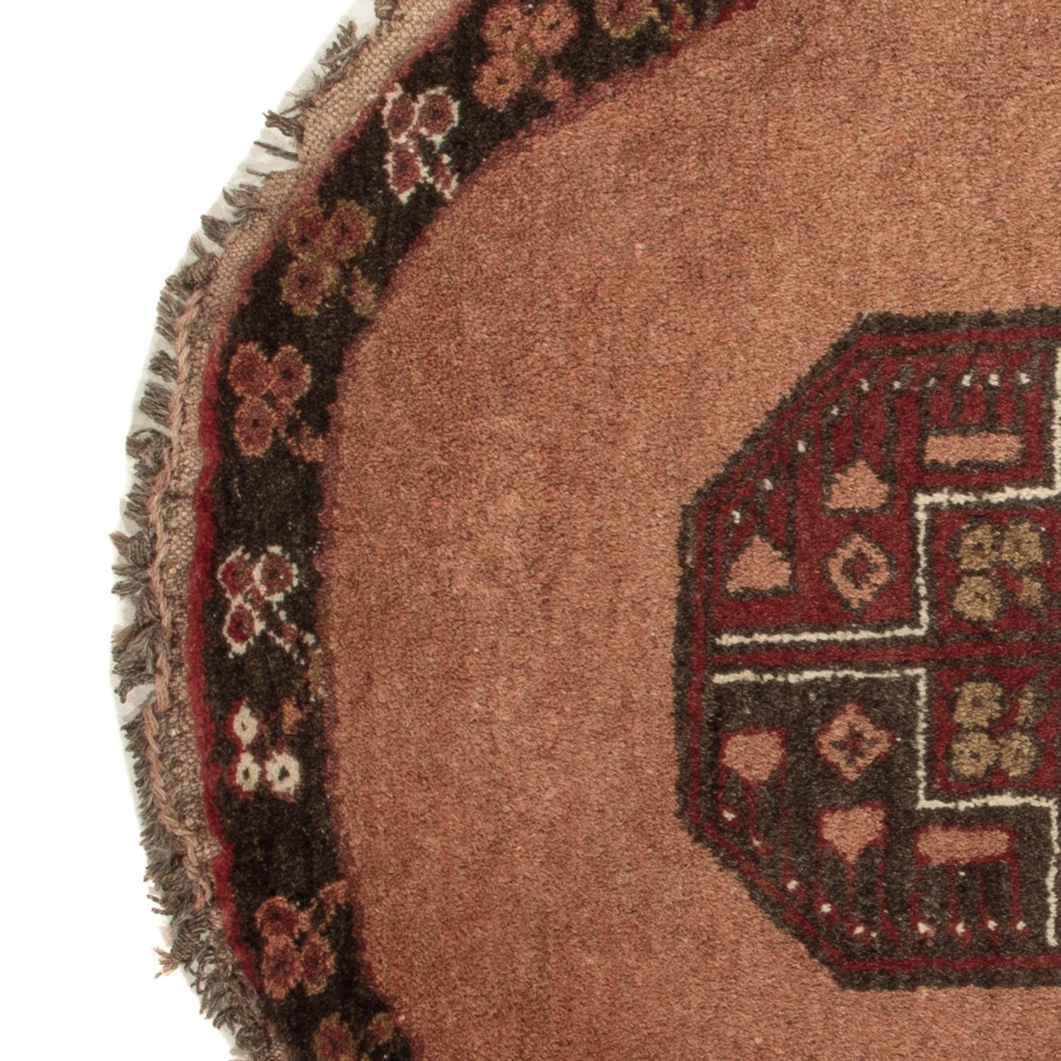 Dywan orientalny okrągły  - 67 x 67 cm - wielokolorowy