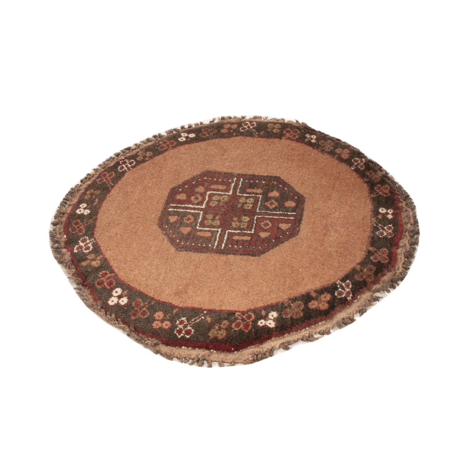 Dywan orientalny okrągły  - 67 x 67 cm - wielokolorowy