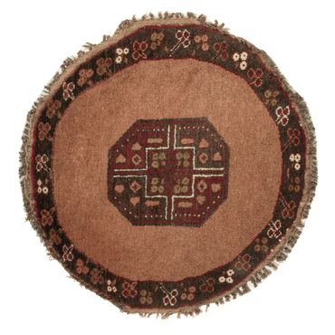 Dywan orientalny okrągły  - 67 x 67 cm - wielokolorowy