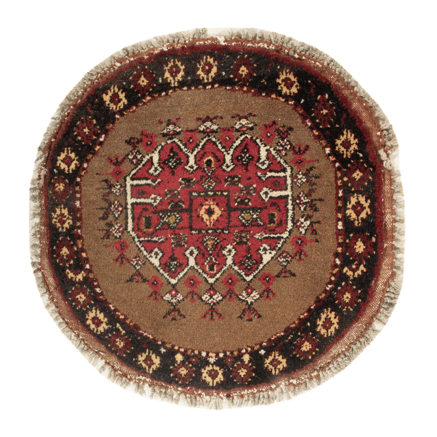 Dywan orientalny okrągły  - 72 x 72 cm - wielokolorowy