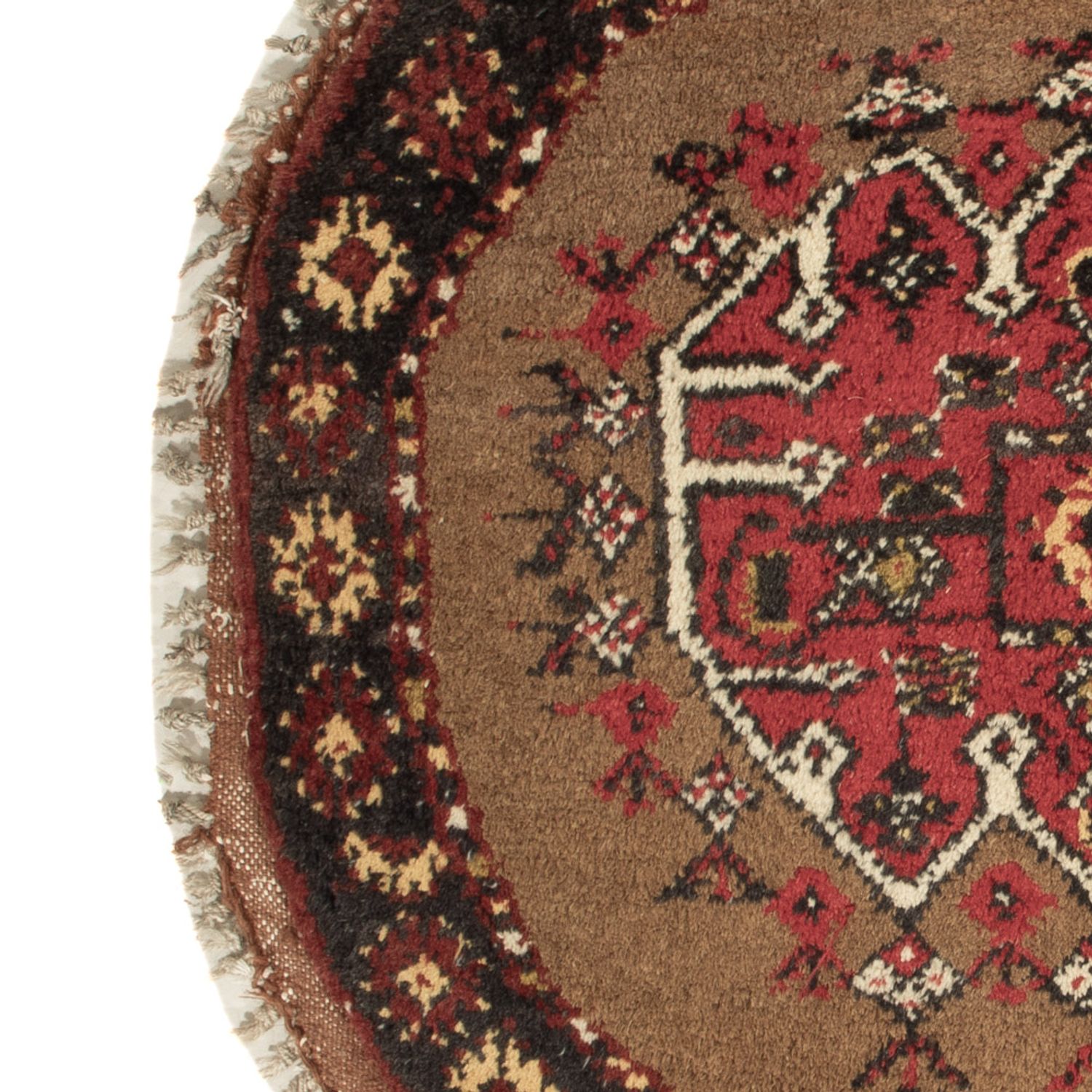 Dywan orientalny okrągły  - 72 x 72 cm - wielokolorowy