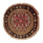 Dywan orientalny okrągły  - 72 x 72 cm - wielokolorowy