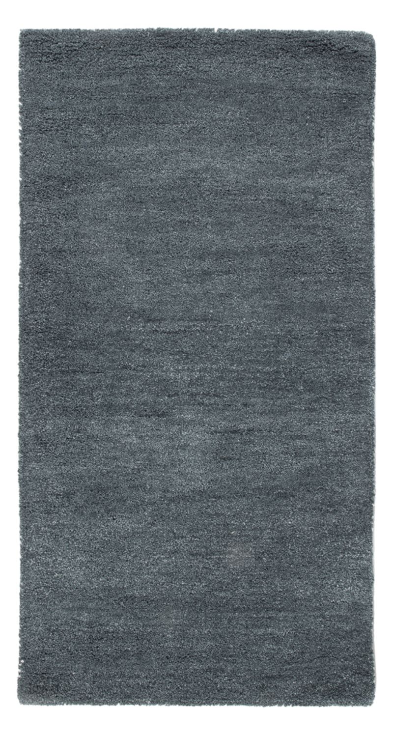 Wollen tapijt - 143 x 72 cm - benzine blauw