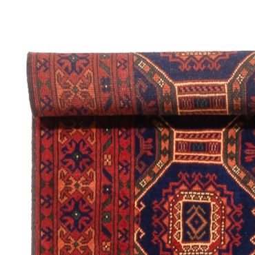 Løper Afghansk teppe - 409 x 86 cm - mørk beige