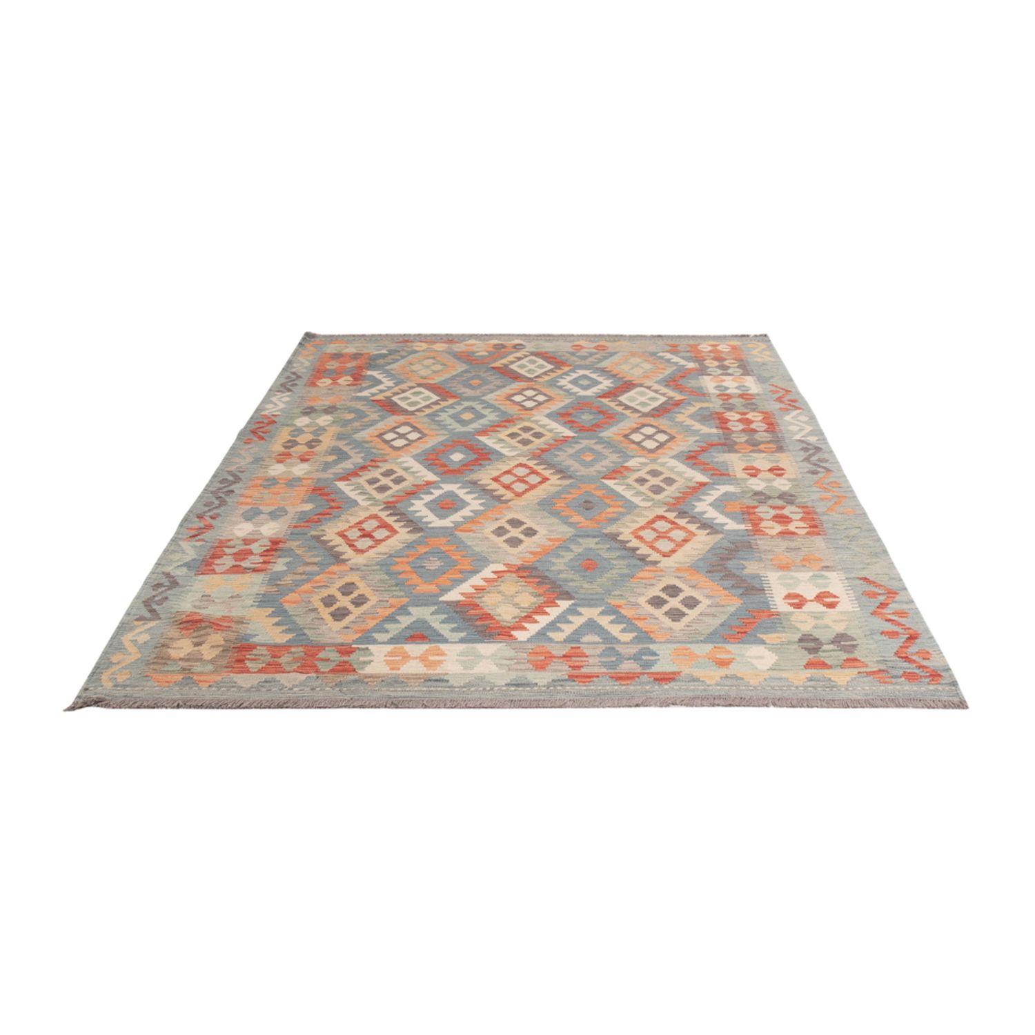 Kelim Rug - Splash - 246 x 183 cm - colorful