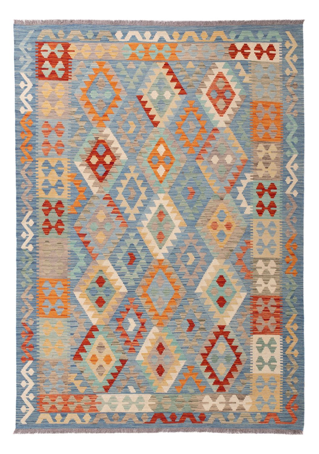 Kelim Rug - Splash - 246 x 173 cm - colorful