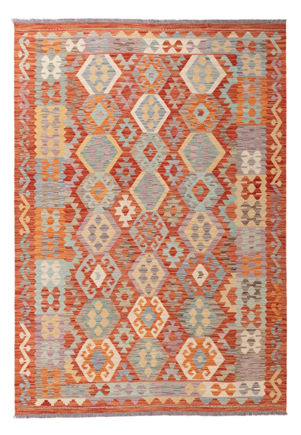 Dywan Kelim - Splash - 246 x 174 cm - kolorowe
