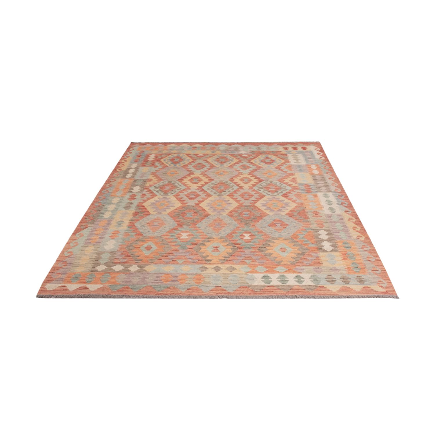 Kelim Rug - Splash - 251 x 179 cm - colorful