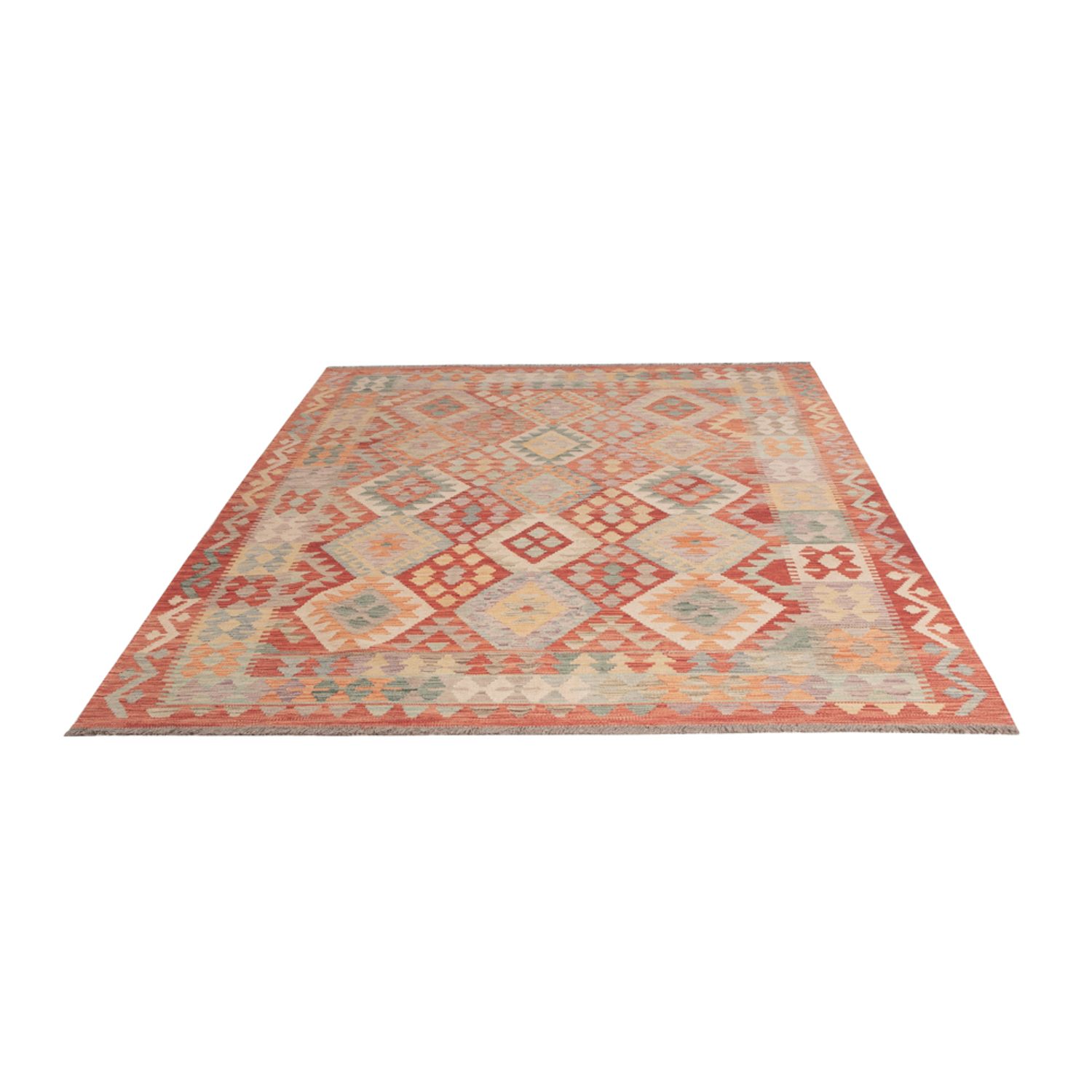 Kelim Rug - Splash - 245 x 178 cm - colorful