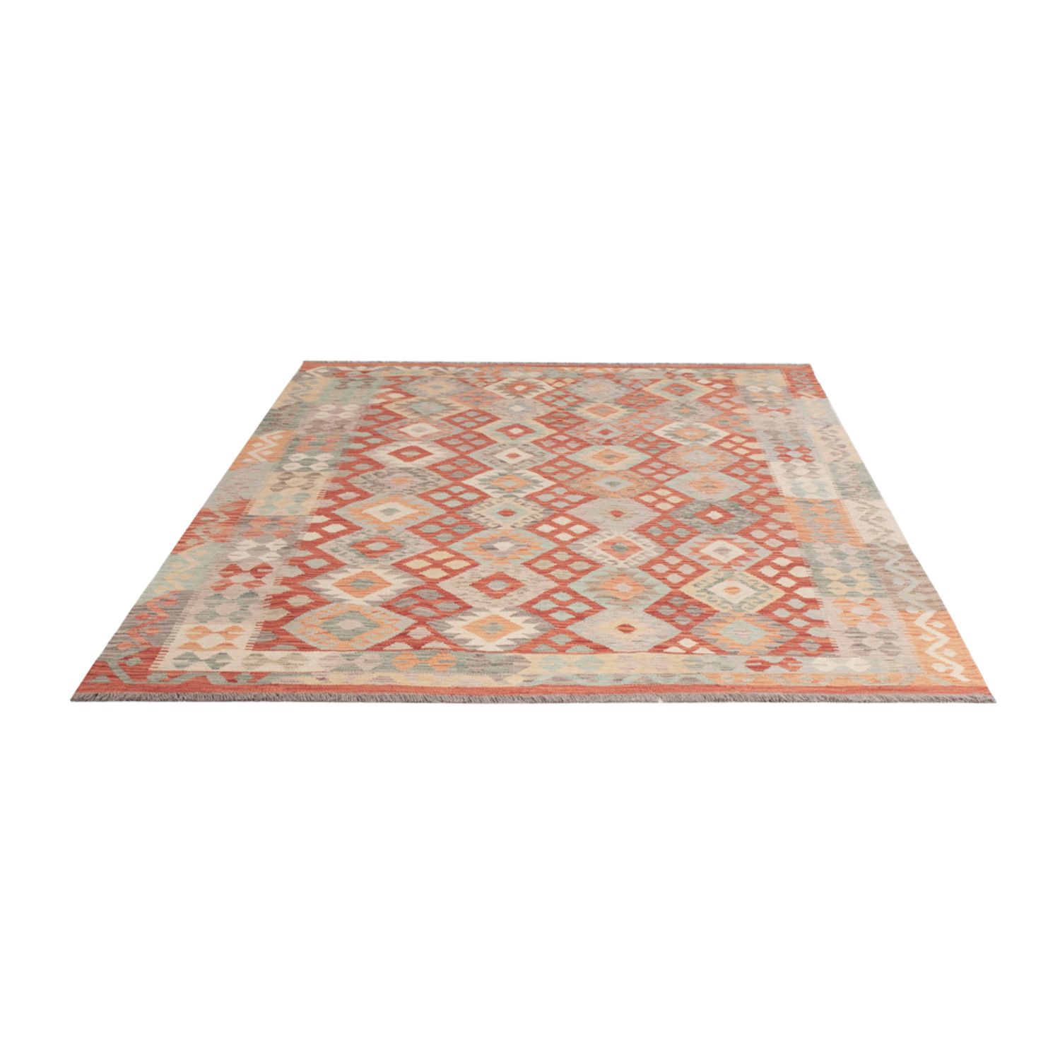 Kelim Rug - Splash - 238 x 173 cm - colorful