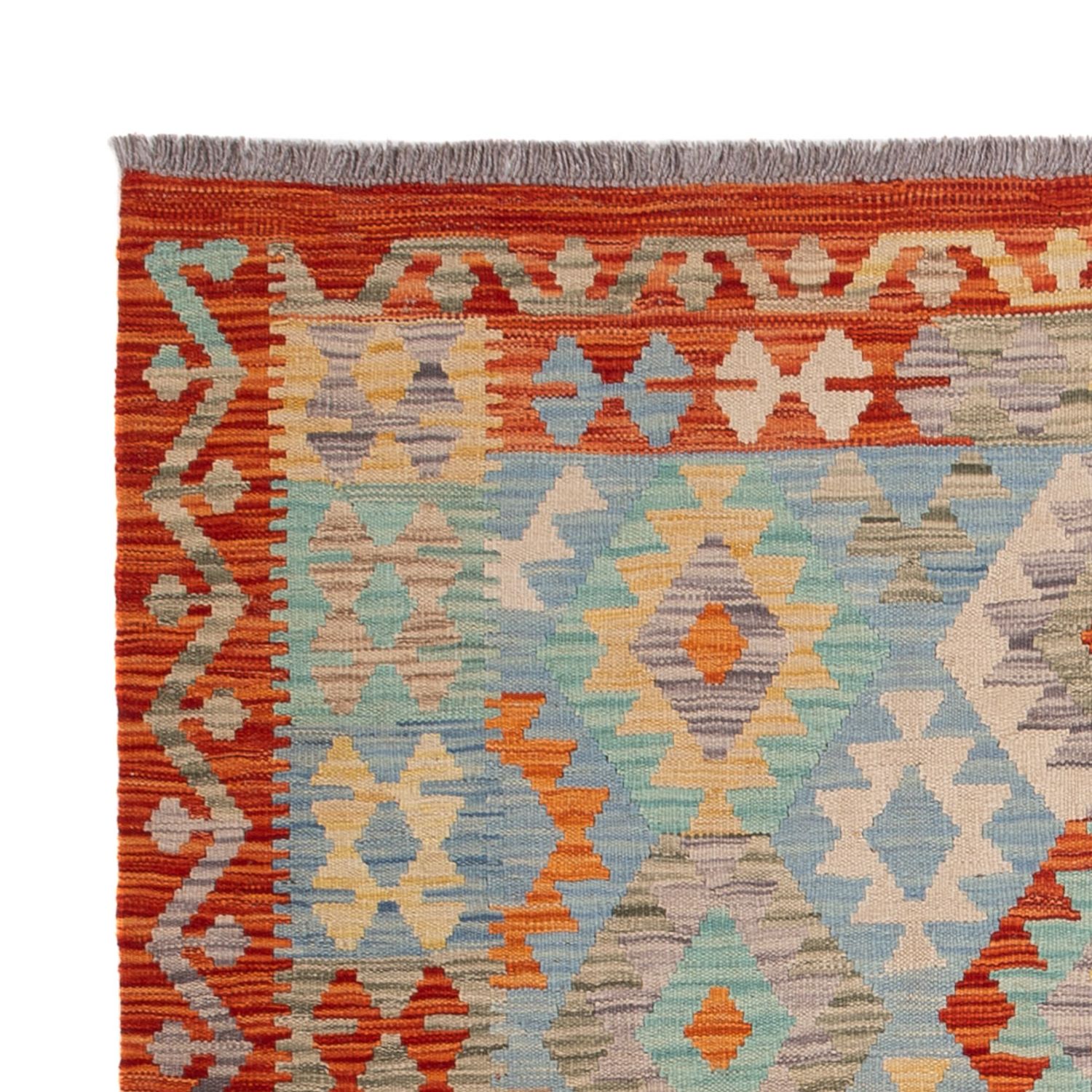 Kelim Rug - Splash - 199 x 151 cm - colorful
