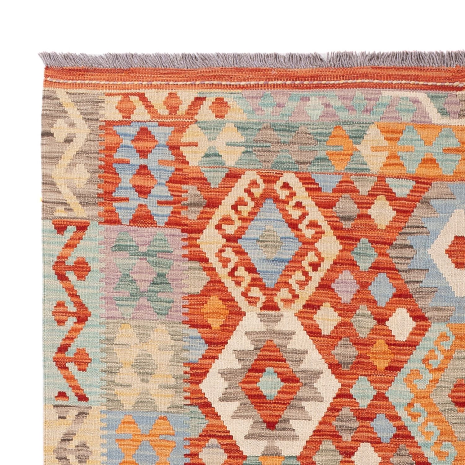 Kelim Rug - Splash - 201 x 153 cm - colorful