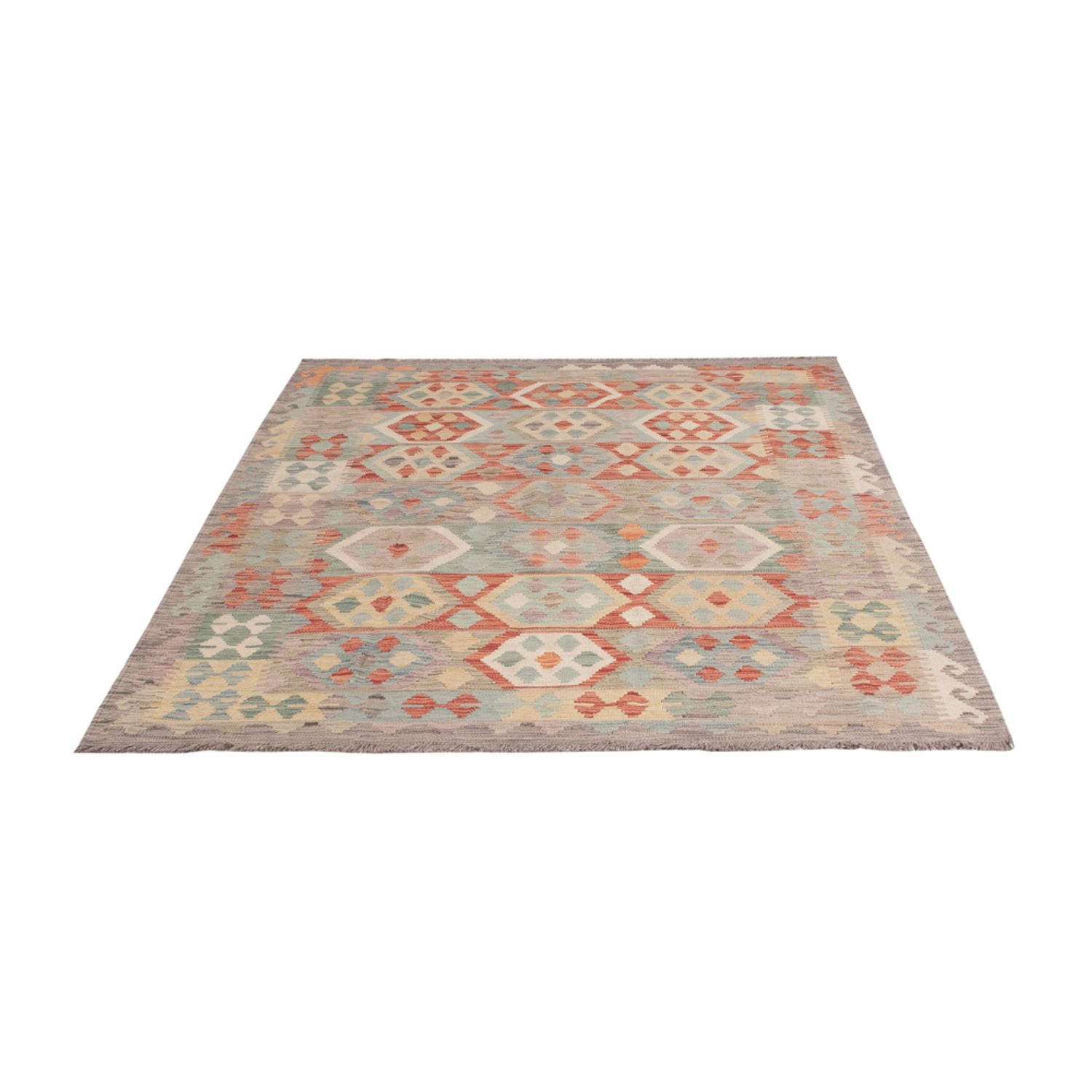 Kelim Rug - Splash - 203 x 152 cm - colorful