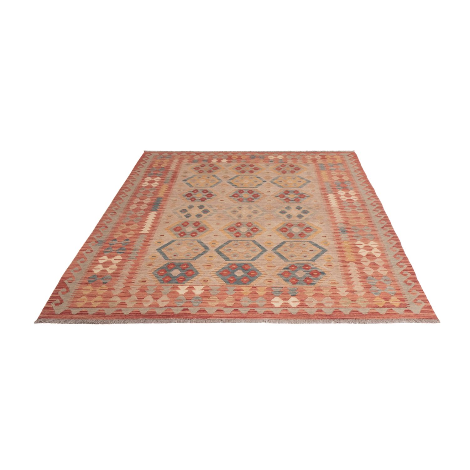 Kelim Rug - Splash - 242 x 162 cm - colorful