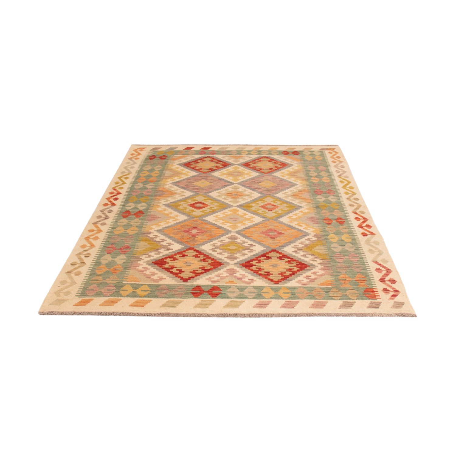 Kelim Rug - Splash - 200 x 145 cm - colorful