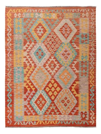 Kelim Rug - Splash - 198 x 151 cm - colorful