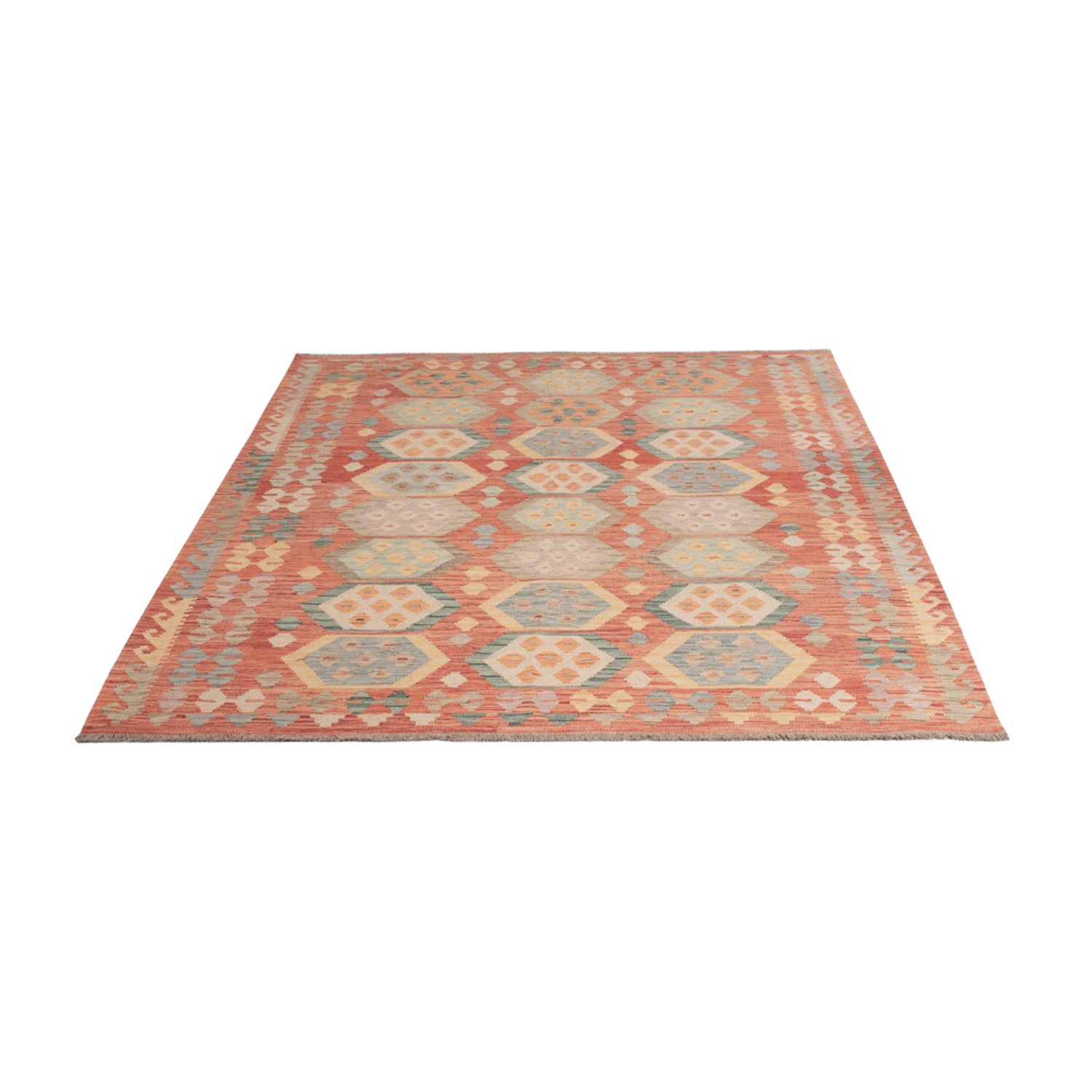 Kelim Rug - Splash - 237 x 173 cm - colorful