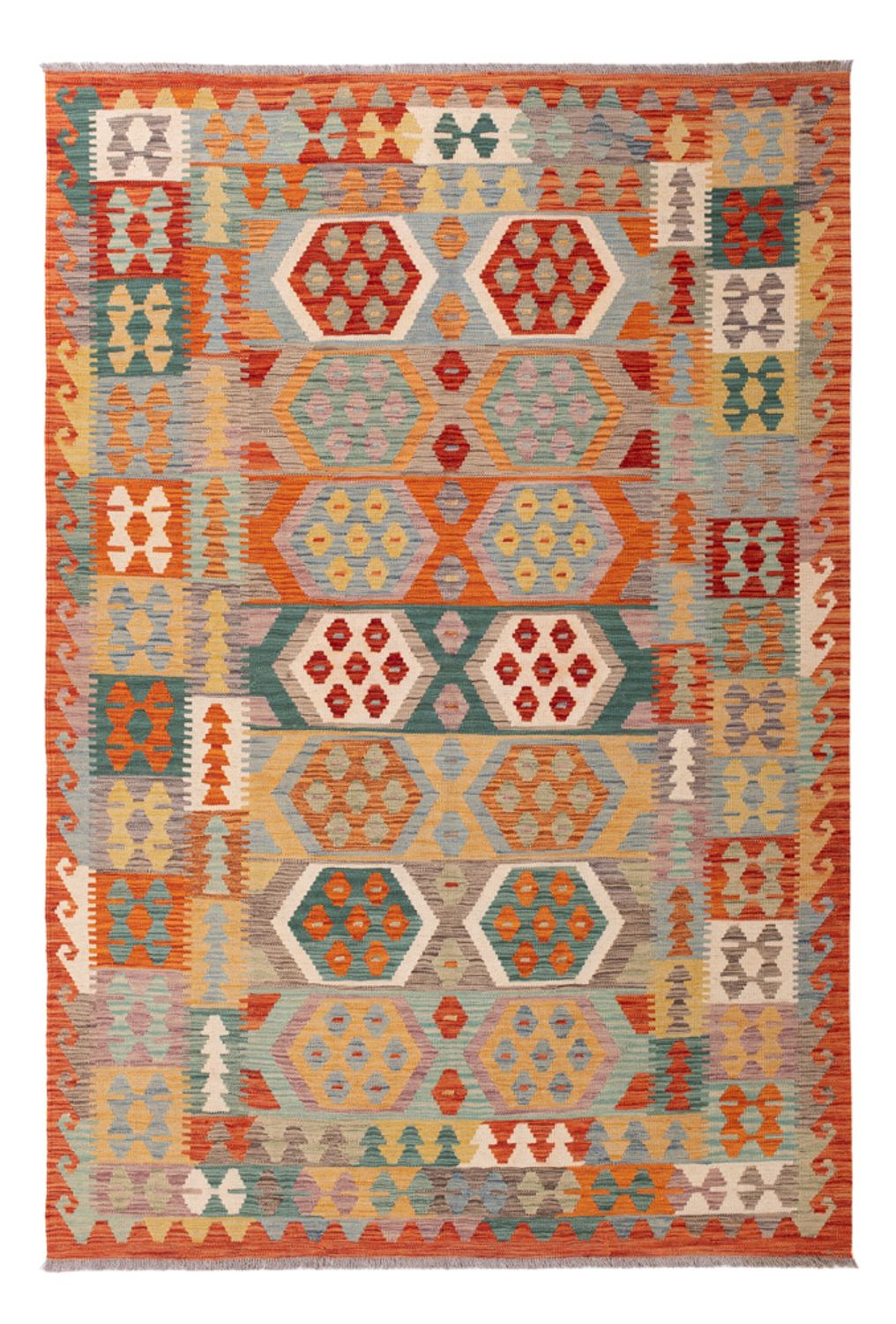 Dywan Kelim - Splash - 250 x 170 cm - kolorowe