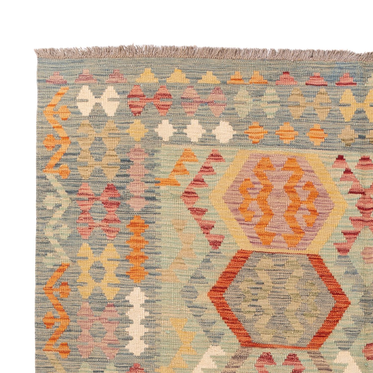 Kelim Rug - Splash - 236 x 175 cm - colorful