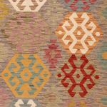Kelim Rug - Splash - 243 x 168 cm - colorful