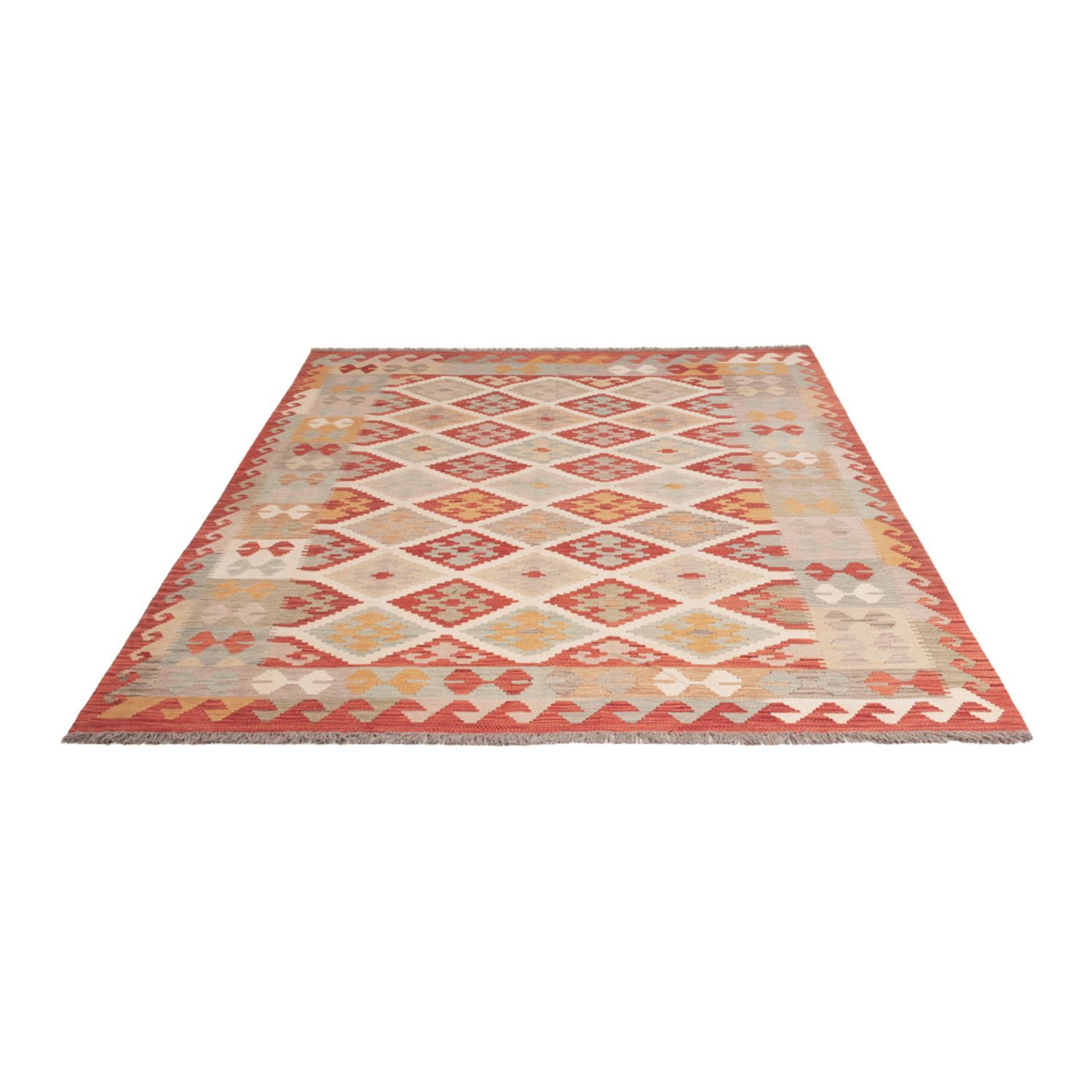 Kelim Rug - Splash - 253 x 170 cm - colorful