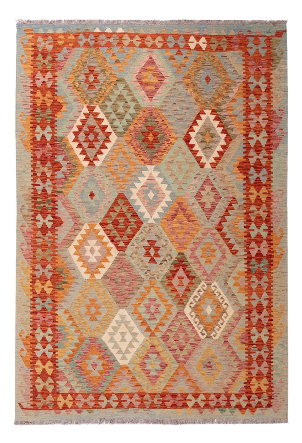 Kelim Rug - Splash - 249 x 173 cm - colorful