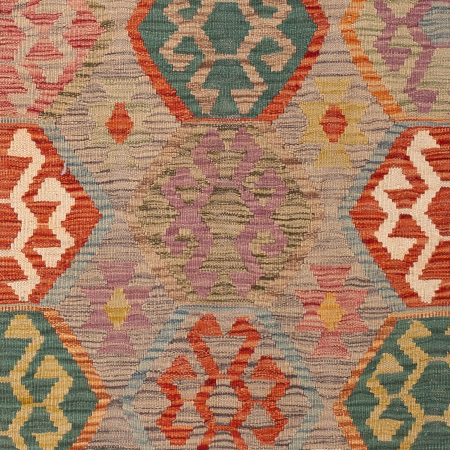 Dywan Kelim - Splash - 203 x 161 cm - kolorowe