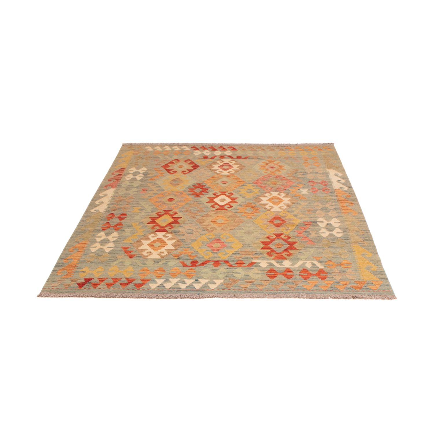 Kelim Rug - Splash - 203 x 149 cm - colorful