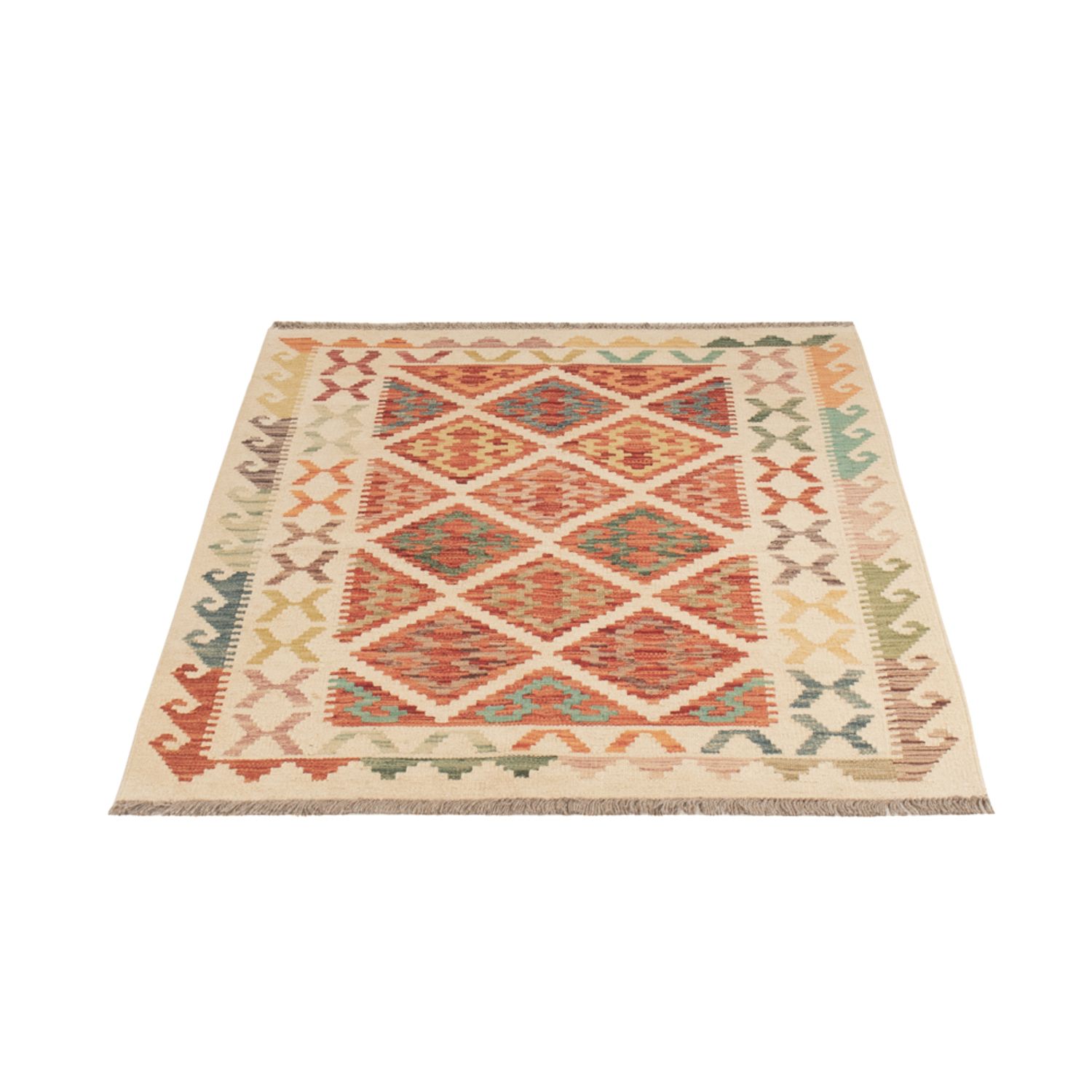 Kelim Rug - Splash - 150 x 103 cm - colorful