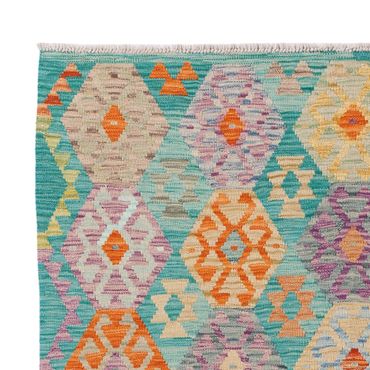 Kelimský koberec - Splash - 193 x 151 cm - barevné